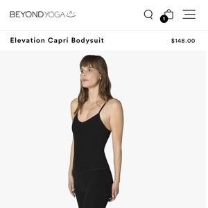 Beyond Yoga Elevation Capri Bodysuit Small NWT